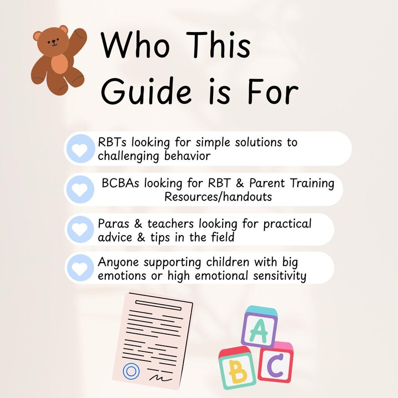 Meltdowns vs Tantrums (How to Respond): RBT, Teacher, and Para Cheat Sheet, Parent Guide image 2