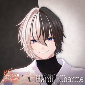Vrchat Hair - Hardi_Charme (Asym Half-Up Hair) / CP18