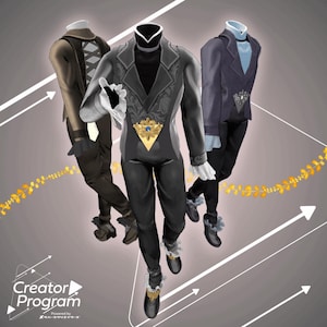 VRChat Men&#39;s Clothing - Tea Garden Breeze Set (Without Upperchest) -   CP2