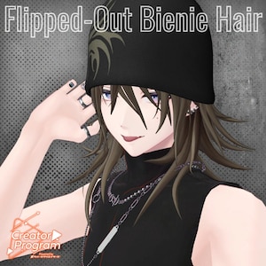 VRChat Men&#39;s Clothing - Flipped-Out Beanie Hair  - CP7