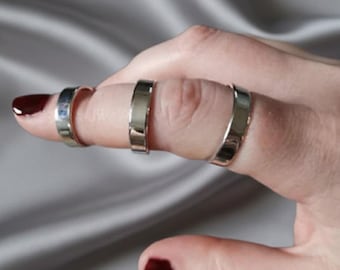 Trigger Finger Rings, Arthritis Ring, Mallet Finger Rings, EDS Finger Splint Rings, Adjustable Rings 925 Sterling Silver Rings for Men Women