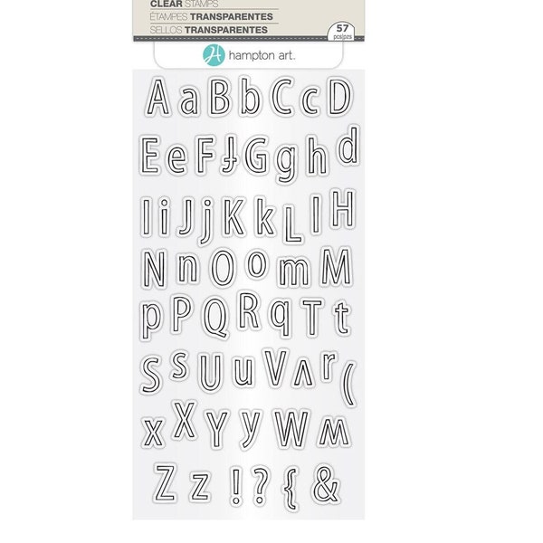 Clear Alphabet Stamps Etsy
