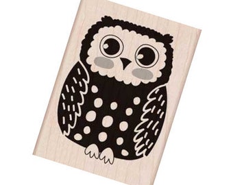 Owl - Wood Mounted Rubber Stamp from Hero Arts