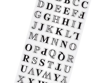 Hampton Art Clear Stamp Set - Alphabet Capital Letters Layers SC0780