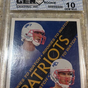graded tom brady rookie card 2000 Pacific #403 Tom Brady PSA 9 SportCards.com – Sport Cards