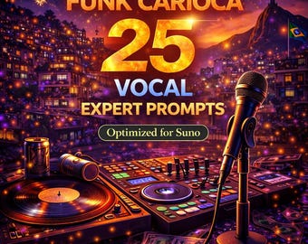 Funk Carioca Sprachansagen für Suno | 25 Expert AI Music Prompts