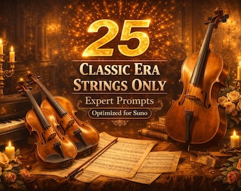 25 Classic Era Strings Only Expert Prompts (PDF-Download)