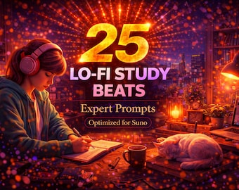 25 Expert Lofi Study Prompts for Suno (PDF Download)