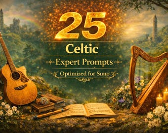 25 Celtic Expert Prompts for Suno AI Music (PDF)