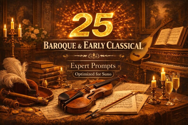 25 Barock & Frühklassische Expert Prompts (PDF Download) Bild 1