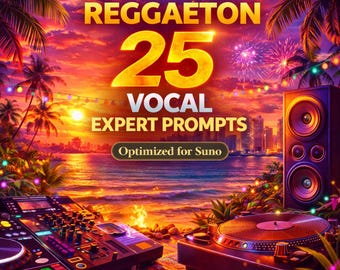Reggaeton Sprachanfage für Suno | 25 Expert AI Music Prompts