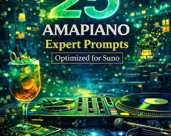25 Amapiano Expert Prompts for Suno + Lyrics (PDF Download)