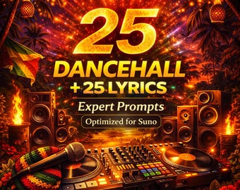 25 Dancehall Expert Prompts + Lyrics Prompts (PDF Download)