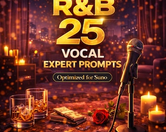 R&B Vocal Prompts für Suno | 25 Expert AI Music Prompts