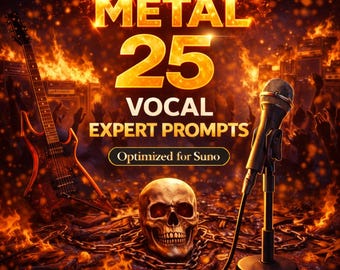Metall-Ansage für Suno | 25 Expert AI Music Prompts