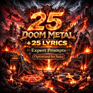 25 invites Doom Metal Expert + paroles (téléchargement PDF) image 1