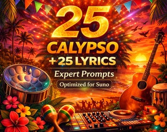 25 Calypso Expert Prompts + Lyrics Prompts (PDF Download)