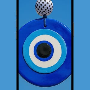 Evil Eye Smartphone Wallpaper | Blue Eye Digital Download | Protective Amulet Phone Background