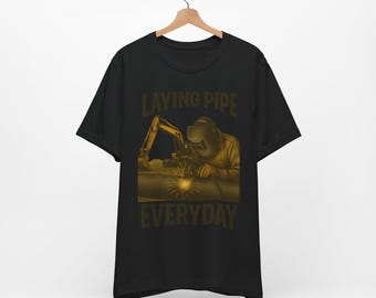 Rolig arbets-T-shirt, svetsare, svetsare, svetsare, jobbdesign, jobbkläder