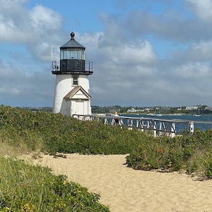 Brant Point Lighthouse Photograph // Nantucket, MA // Nautical Wall Art // Beach Cottage Decor