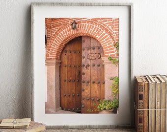 Doorway Photograph, Bolivian Archway, Catholic Convent, Porteria, Wall Art, Fine Art Photography, Doorway photos
