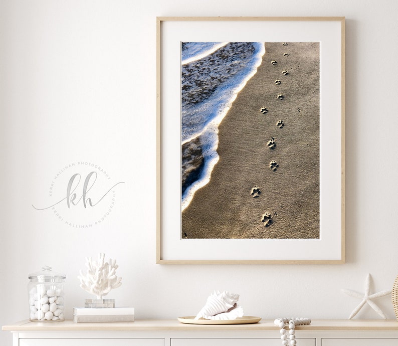 Paw Prints in the Sand Digital Download Dog Lover Gift - Etsy