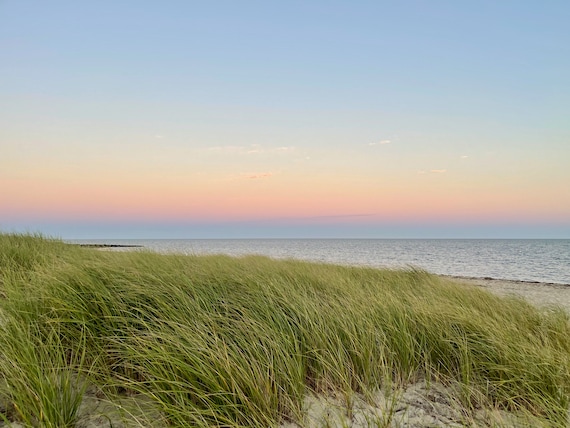 West Dennis Beach Sunset Photo // Nautical Photography // Nautical Decor // Beach Cottage Wall Art // Cape Cod Print