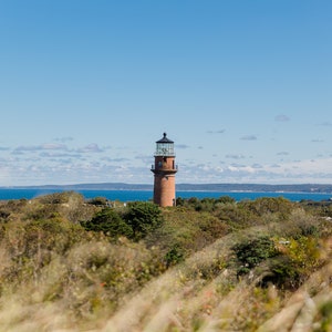 Gay Head Lighthouse // Aquinnah Coastal Photography // Martha's Vineyard // Beach Cottage Wall Art // Beach House Decor // Photo or Canvas