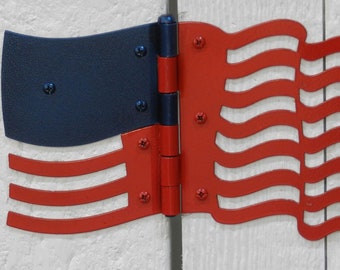 American Flag Hinges: Decorative Garden Gate or Shed Hinges