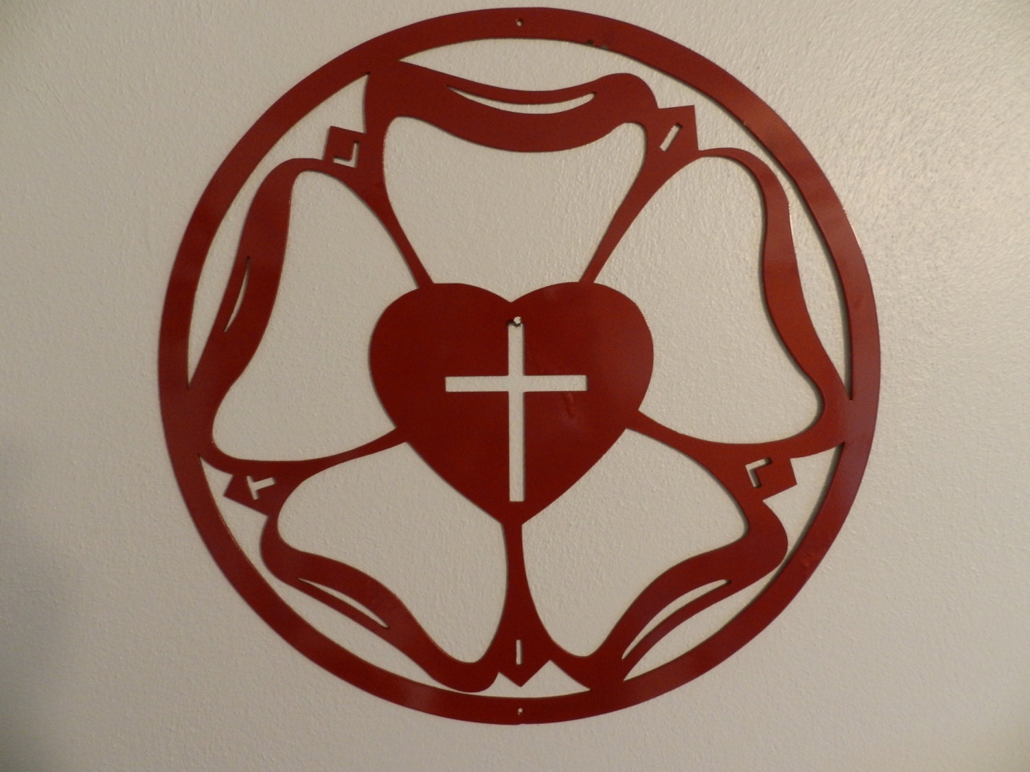 Luther’s Rose Metal Wall Art - Etsy
