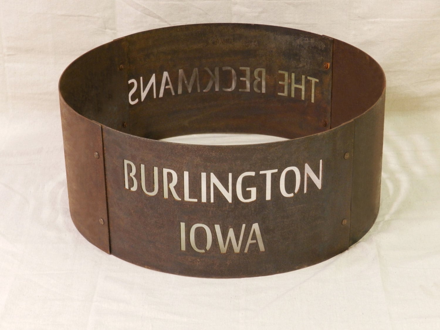 Personalized Fire Ring Fire pit Portable Etsy