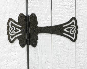 Celtic Garden Gate Hinges: Decorative Shed Hinges