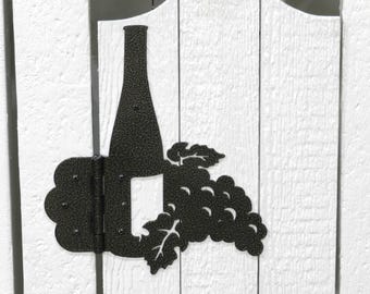 Wine Bottle Decorative Hinges: Garden Gate & Shed Hardware