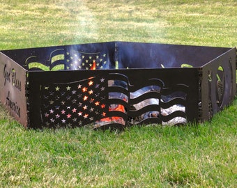 Personalized Flat Panel Fire Pit: Portable Steel Design