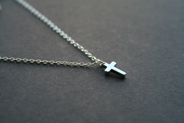 Double Mini Cross Charm Necklace AC0019