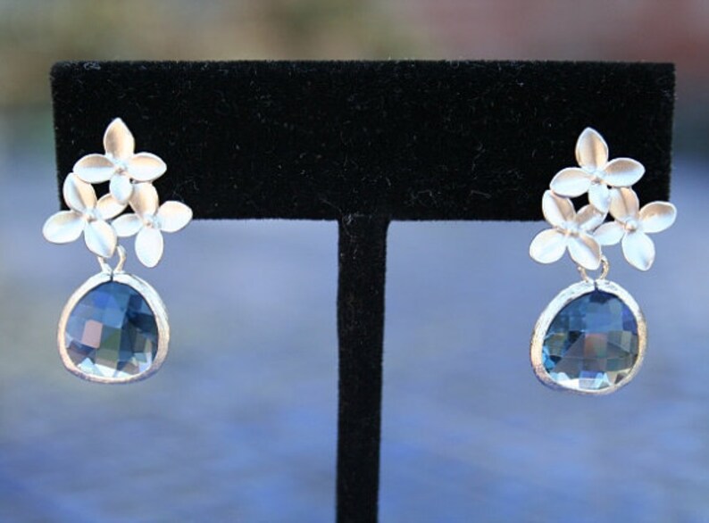 Flower and Mint Earrings in Gold. Mint Green Earrings.Gold Etsy