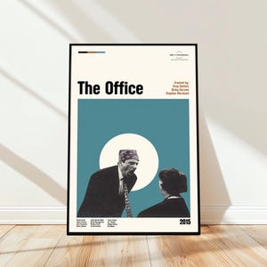 Poster di The Office - Poster del film - Arte moderna di metà secolo - Arte minimalista - Stampa vintage - Poster moderno retrò - Regalo per lui