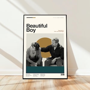 Beautiful Boy Poster - Movie Poster - Midcentury Modern Art - Minimalist Art - Vintage Print - Retro Modern Poster - Gift for him