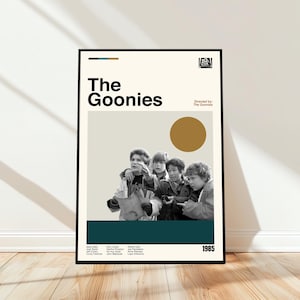 The Goonies Poster - Movie Poster - Midcentury Modern Art - Minimalist Art - Vintage Print - Retro Modern Poster - Gift for him
