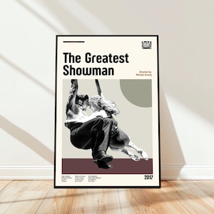 The Greatest Showman Poster - Movie Poster - Midcentury Modern Art - Minimalist Art - Vintage Print - Retro Modern Poster - Gift for him