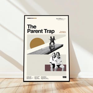 The Parent Trap Poster - Movie Poster - Midcentury Modern Art - Minimalist Art - Vintage Print - Retro Modern Poster - Gift for him