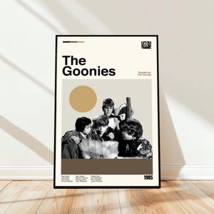 The Goonies Poster - Movie Poster - Midcentury Modern Art - Minimalist Art - Vintage Print - Retro Modern Poster - Gift for him