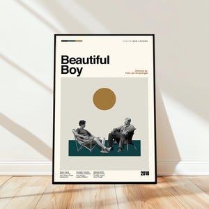 Beautiful Boy Poster - Movie Poster - Midcentury Modern Art - Minimalist Art - Vintage Print - Retro Modern Poster - Gift for him