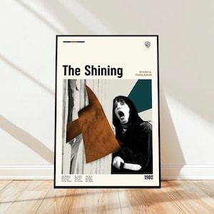 The Shining Poster - Movie Poster - Midcentury Modern Art - Minimalist Art - Vintage Print - Retro Modern Poster - Gift for him
