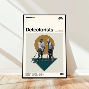 Detectorists Poster - Movie Poster - Midcentury Modern Art - Minimalist Art - Vintage Print - Retro Modern Poster - Gift for him