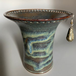 Brown/Green/Blue Ceramic Earring Holder