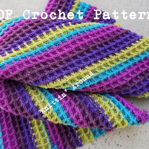 BoHo Waffle Stitch Crochet Pattern by Knittin&#39; Around