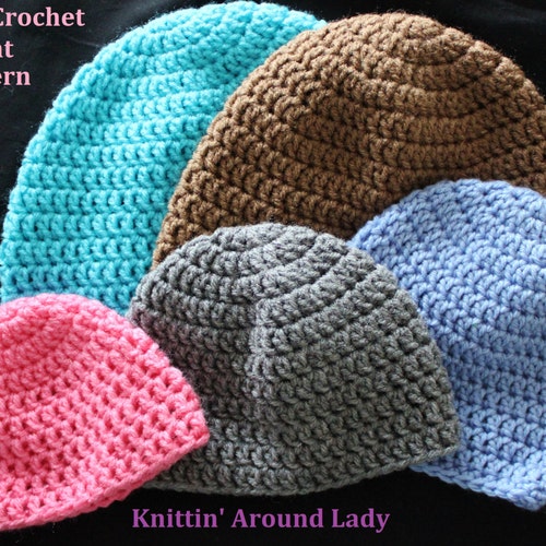 Basic Crochet Hat PATTERN - Etsy