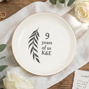 Ringschale, Weidenbaum Schmuckschale, Schmuckschale Andenken, 9 Jahre Hochzeitstag Geschenk für Sie & Ihn