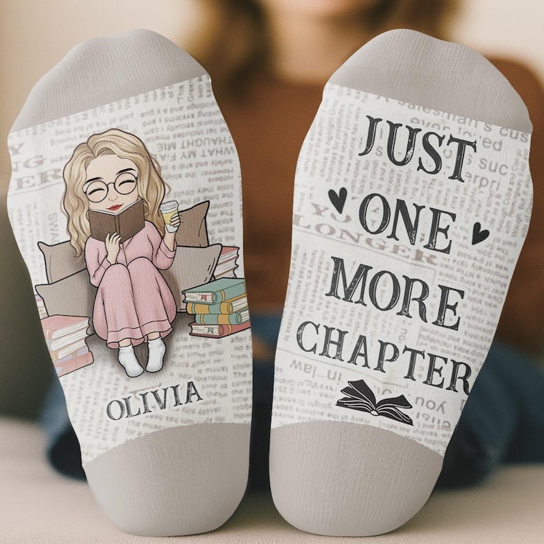 Custom Crew Socks - Personalized Bookish Gifts for Book Lovers ...